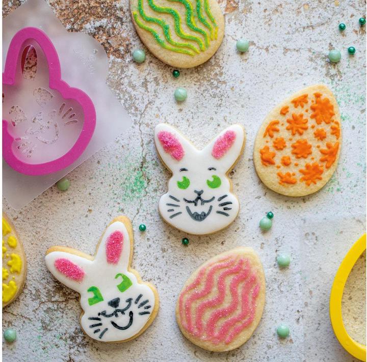 Actual product image Decora Schablone Hase und Ei Set 4-teilig, Materialtyp