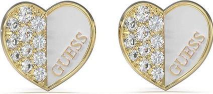 Guess Lovely Romantic Gold Plated Earrings JUBE03048JWYGWHT/U