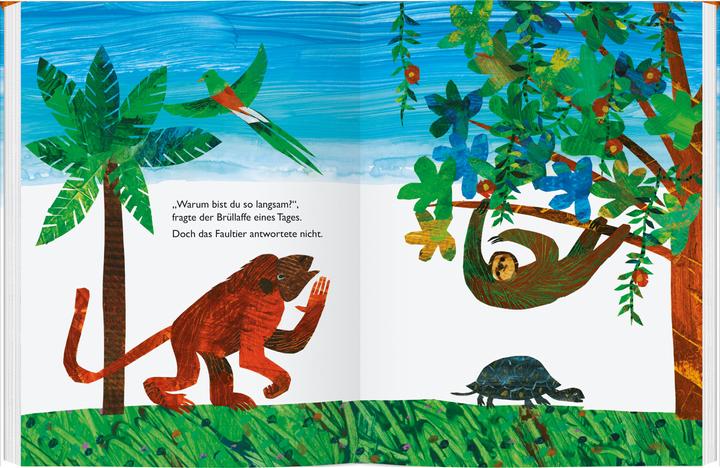 Actual product image Ganz, ganz langsam, sagte das Faultier (German, Jane Goodall, Eric Carle, 2022)