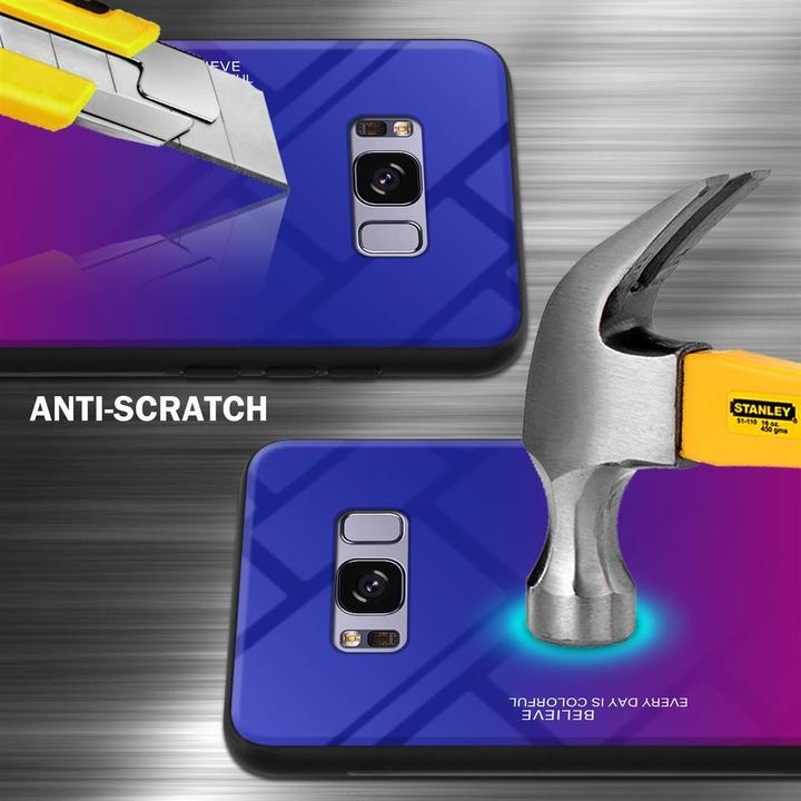 Actual product image Cadorabo TPU 2 colors glass cover (Samsung Galaxy S8+)