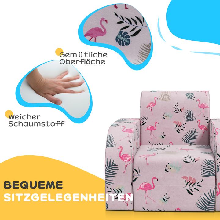 Produktbild Aiyaplay Kindersessel Schaumstoff, Polyester Rosa (Kindersessel)