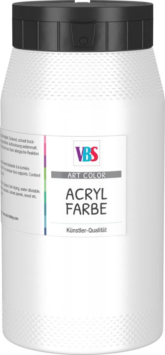 Image du produit VBS Peinture acrylique, 500 ml (Blanc titane, 500 ml)