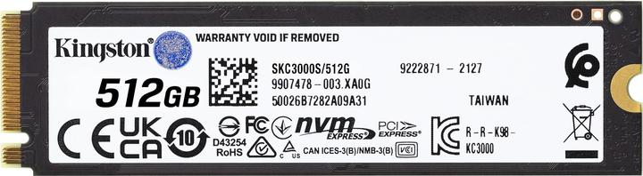Productafbeelding Kingston KC3000 (512 GB, M.2 2280)