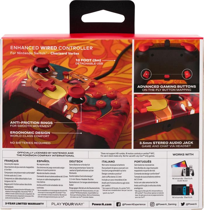 Produktbild PowerA Switch Controller - Charizard Vortex (Switch)