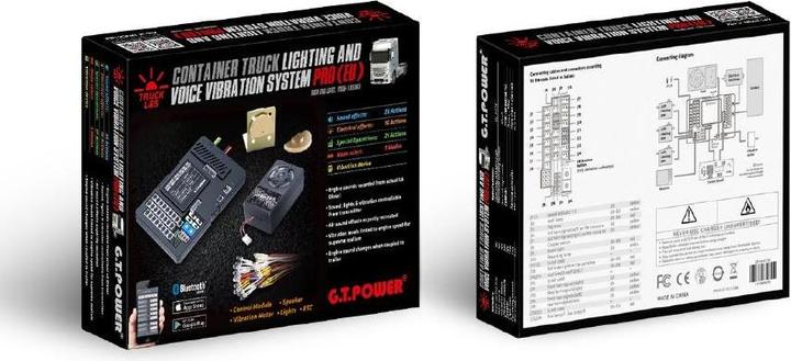 Actual product image G.T. Power Multifunction module Euro Truck Pro with ESC, light & sound