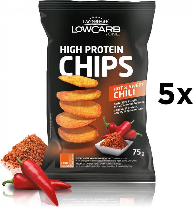 Actual product image Layenberger LowCarb.one High Protein Chips (5 x 75g) (325 g)