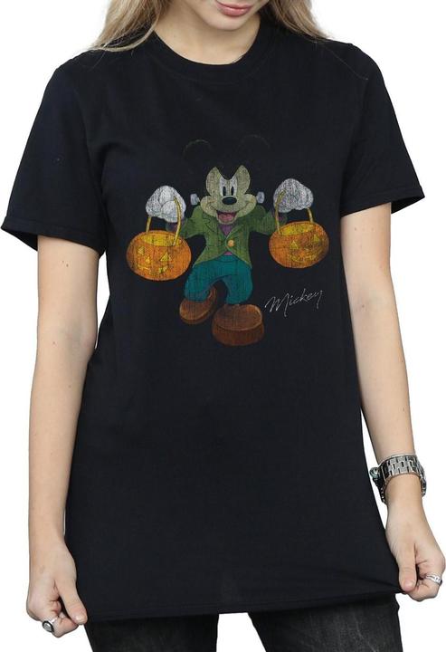 Actual product image Disney Womens/Ladies Frankenstein Mickey Mouse Cotton Boyfriend T-Shirt (L)