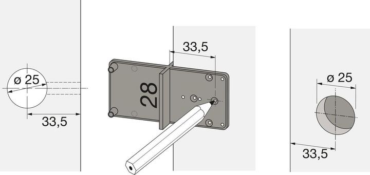 Produktbild Hettich Ankrn-Schablone (Lochplatte, 1 Stk.)