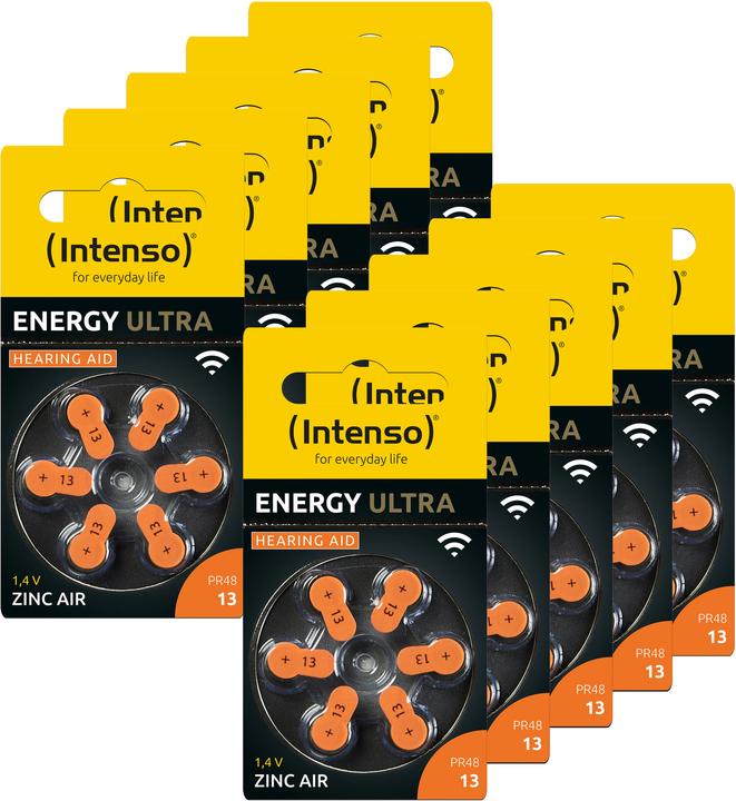 Produktbild Intenso Hörgeräte Batterien | Zink-Luft A13 60er Pack (60 Stk., PR48, 230 mAh)