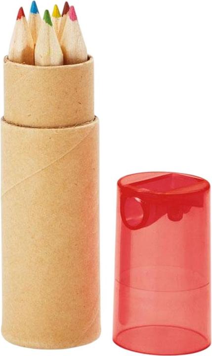 Produktbild MidOcean Buntstift Petit Lambut 6erPack (Transparent rot, 6 x)