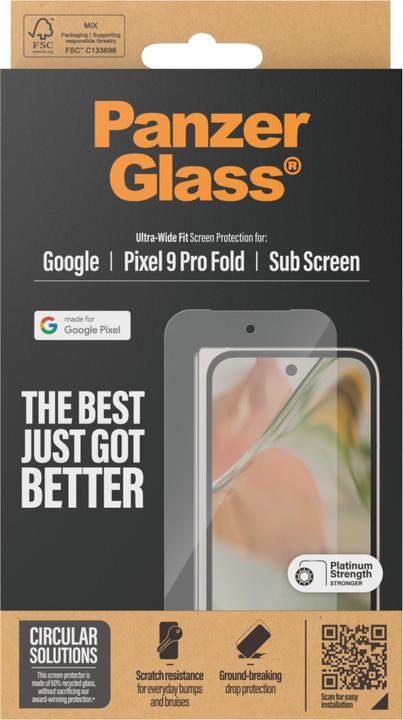 Actual product image PanzerGlass Ultra-Wide Fit (1 Piece, Google Pixel 9 Pro Fold, Google Pixel 9 Pro, Google Pixel 9)