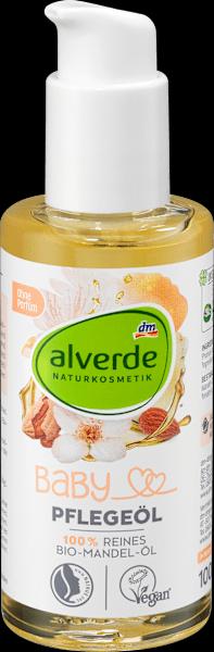 Image du produit dm alverde Huile d'amande bio 100% pure pour bébés