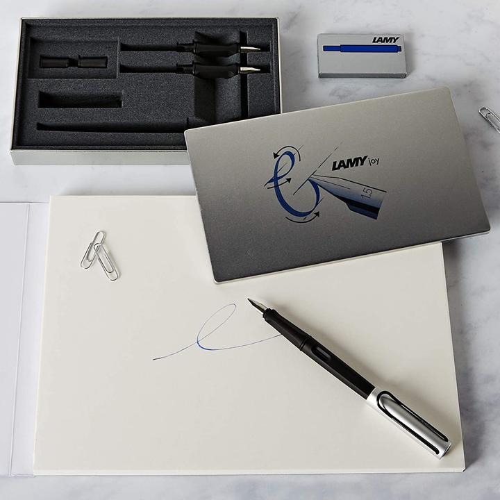 Actual product image Lamy JOY - pen and paper writing set (Grey, Black, 3 x)