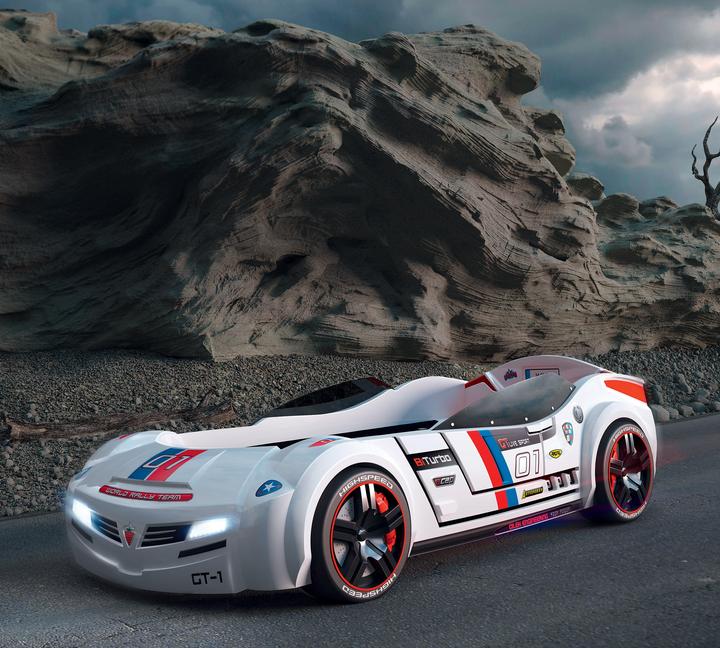 Image du produit Cilek Lit de voiture Biturbo (90 x 195 cm)