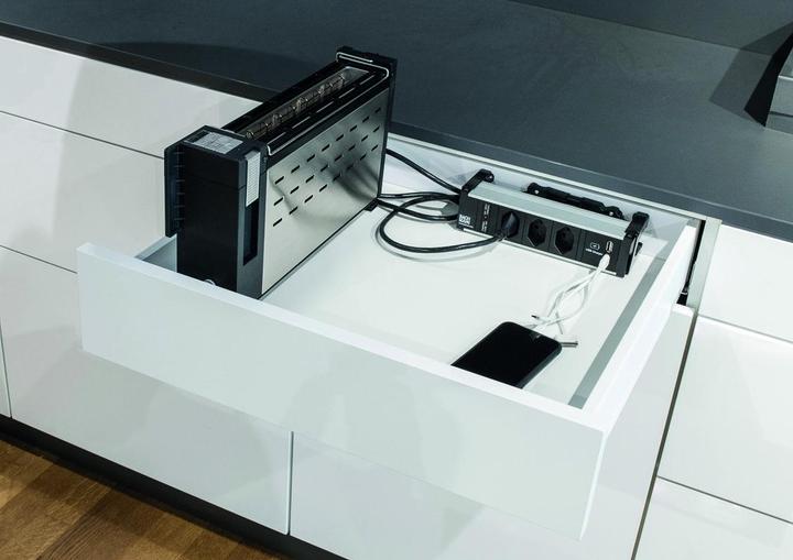 Immagine prodotto Werkstarck Inserto multimediale per cassetti con prese da 230 V e porte USB