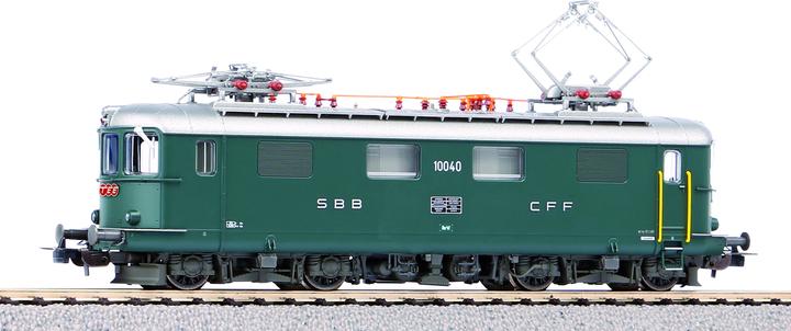 Actual product image Piko SBB electric locomotive Re 4/4 I 10040 green with TEE sign Ep. III/IV ACS (Track H0)