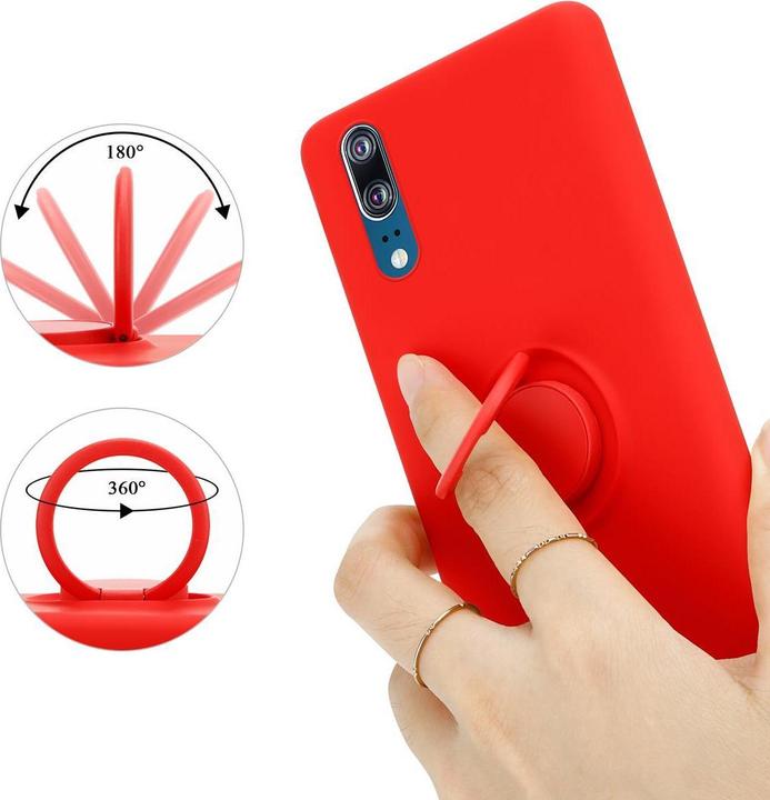 Actual product image Cadorabo TPU Liquid Ring Silicone Case Cover (Cubot P20)