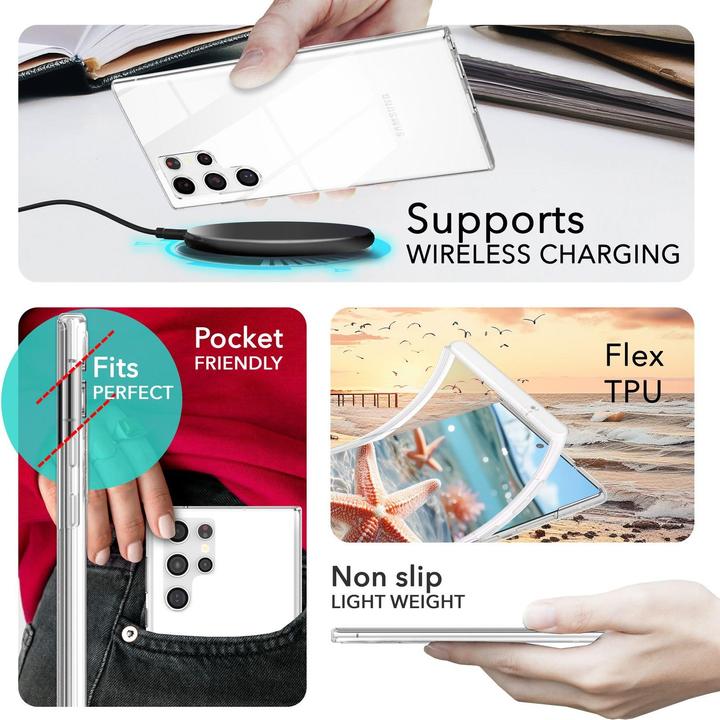 Actual product image Nalia Clear 360 degree cover (Samsung Galaxy S24 Ultra)