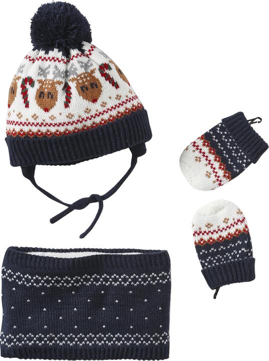 Immagine prodotto Vertbaudet Set di regali di Natale per bambini: cappello, muffole e sciarpa rotonda