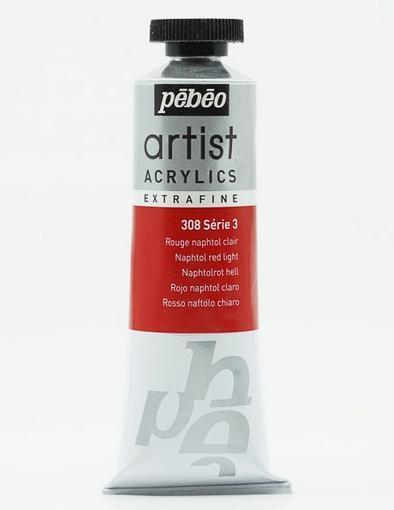 Produktbild Pebeo Artist Acrylics Extrafein Acrylfarben (Naphtalrot Hell, 37 ml)