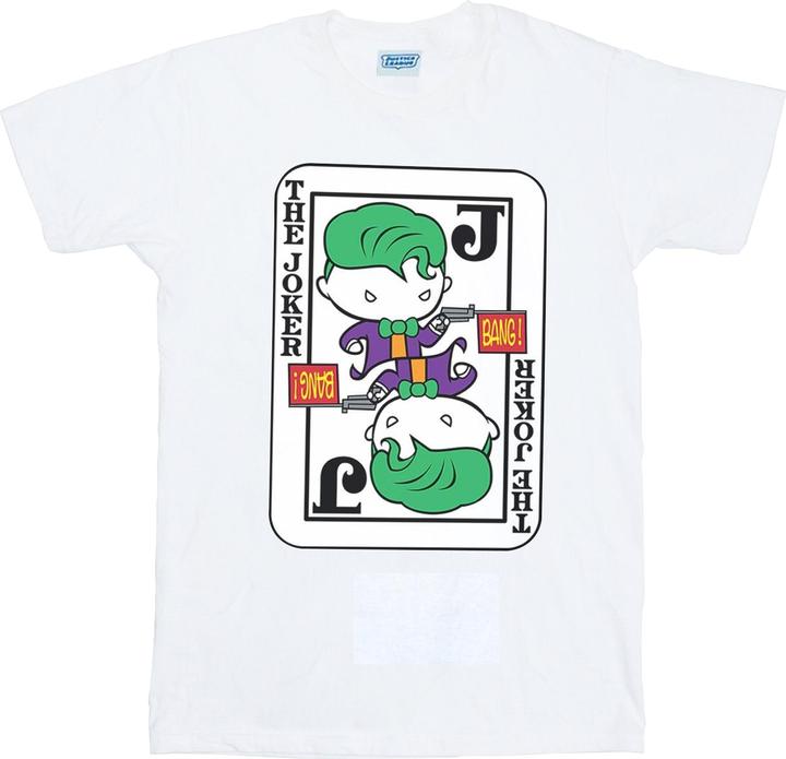Actual product image Boys Chibi Joker Playing Card T-Shirt (140, 146)
