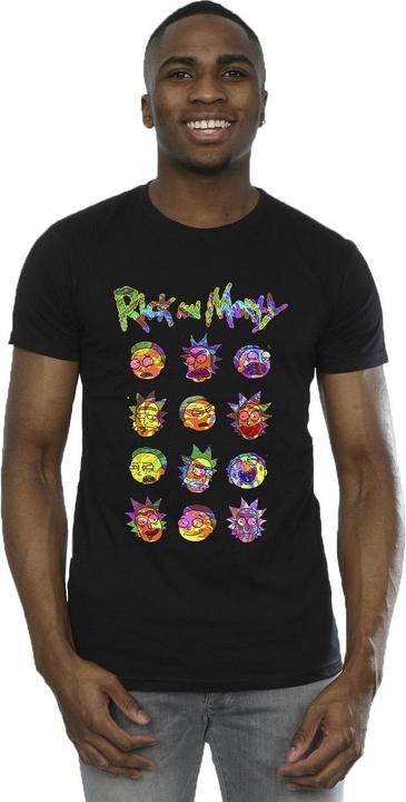 Image du produit Rick And Morty - T-shirt TIE DYE FACES - Homme (L)