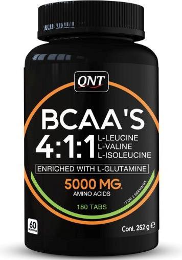 Immagine prodotto QNT BCAA 4:1:1 + L-Glutammina 180 compresse (Non aromatizzato, 1 pz., 180 g)