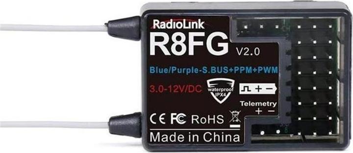 Immagine prodotto RadioLink Ricevitore R8FG con giroscopio a 8 canali, campo di applicazione