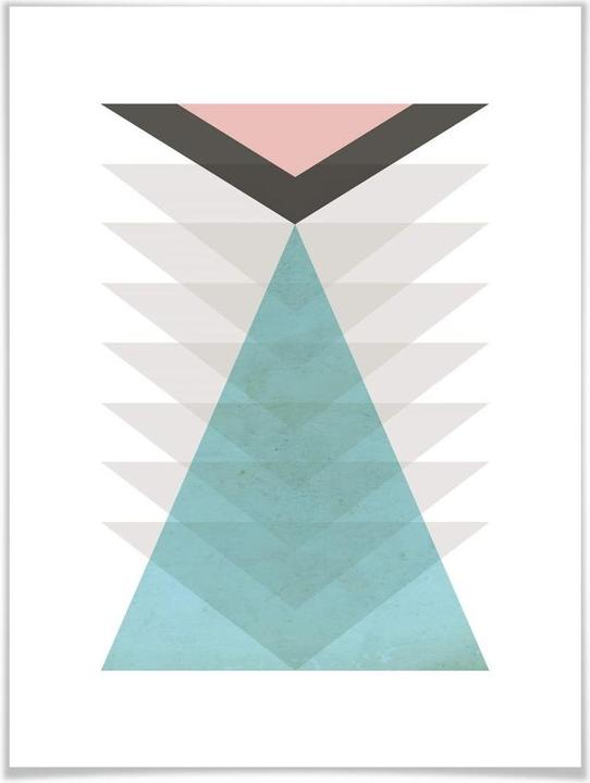 Produktbild Trenddeko Totem aqua & pink (40 x 50 cm)