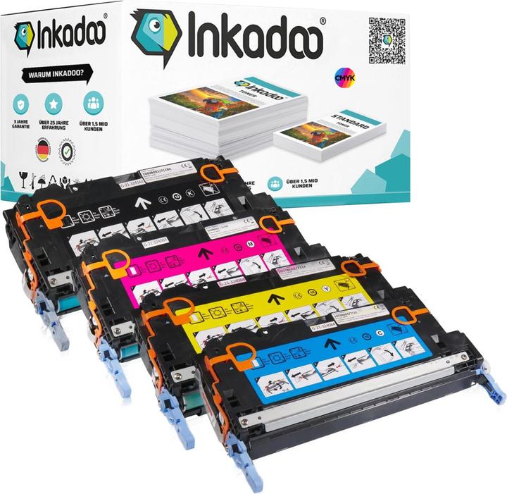 Produktbild Inkadoo Toner kompatibel zu Canon 1660B006 / C-EXV26 Toner, schwarz Schwarz (M, BK, Y, C)