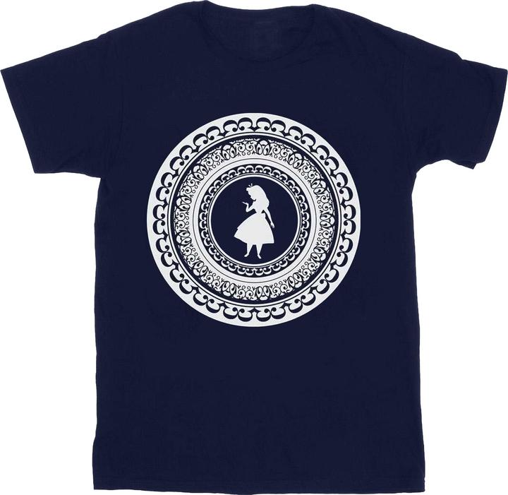 Disney Mädchen Alice im Wunderland Kreis TShirt aus Baumwolle