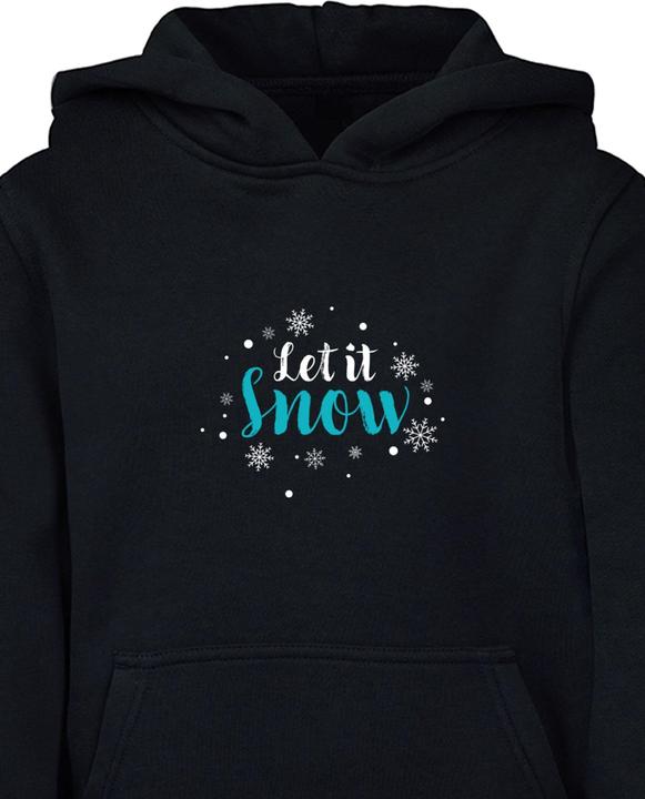 Actual product image Merchcode Let it snow Basic Kids Hoody - 176499 (146)