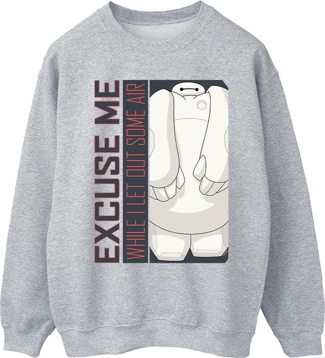 Actual product image Disney Mens Big Hero 6 Baymax Excuse Me Some Air Sweatshirt (XXL)