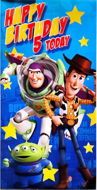 Actual product image Toy Story Stars Happy Birthday Greetings Card (1 pcs.)