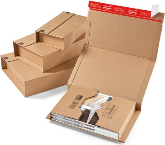 Actual product image Colompac CP020.14 Flexible wrap-around packaging made of corrugated board, 330 x 270 x 80 mm, brown (33 x 27 x 8 cm, 20 x)