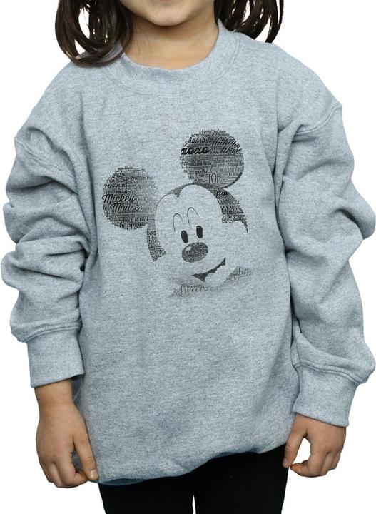 Immagine prodotto Disney Mickey Mouse Text Face Felpa Ragazze (152, 158)