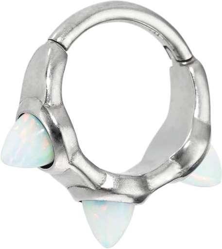 Bijouteria Ohrpiercing (Synthetischer Opal, Chirurgenstahl 316L)