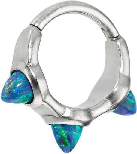 Actual product image Bijouteria Ear piercing (Surgical steel 316L, Synthetic Opal)
