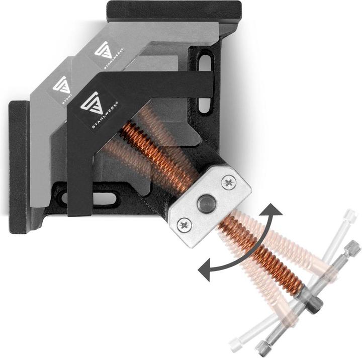 Stahlwerk Pince pour angle de soudage avec angle de 90° et ouverture de mâchoire de 75 mm