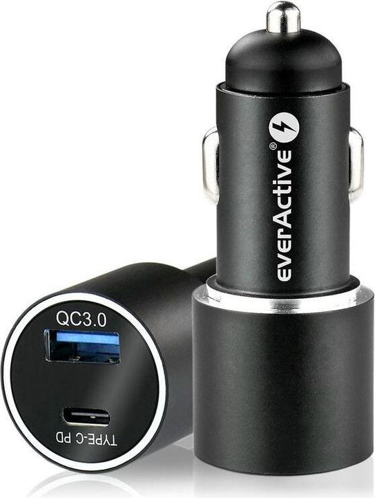 Everactive 36-W-USB-QC3.0- und USB-C-PD-Autoladegerät