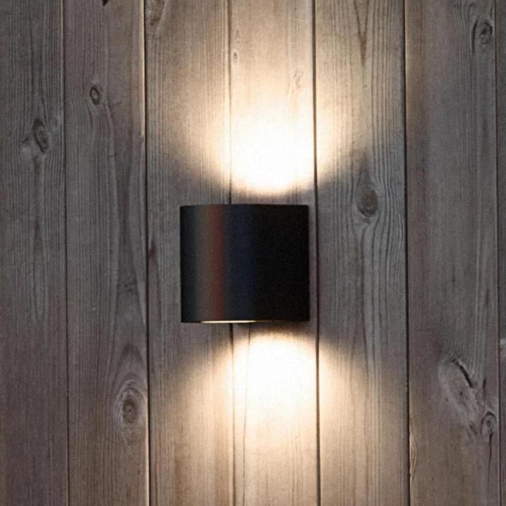 Image du produit Nordlux Canto 2, applique murale, noir (500 lm, IP44)