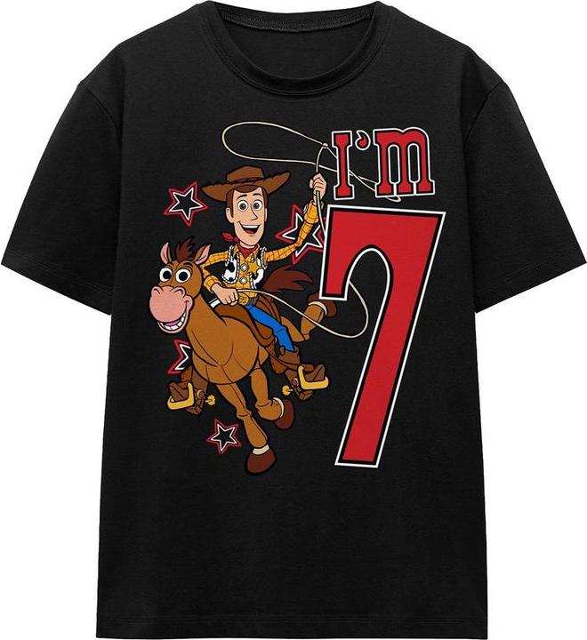 Immagine prodotto Toy Story I'm 7 Maglietta Compleanno Legno Adulto Unisex (S)