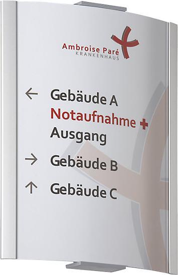 Actual product image Moedel FRANKFURT™ sign, A4 portrait, HxW 297 x 230 mm, weight 0.99 kg.