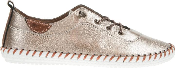 Produktbild Lunar Leinenschuhe St Ives Metallic Leder (39)
