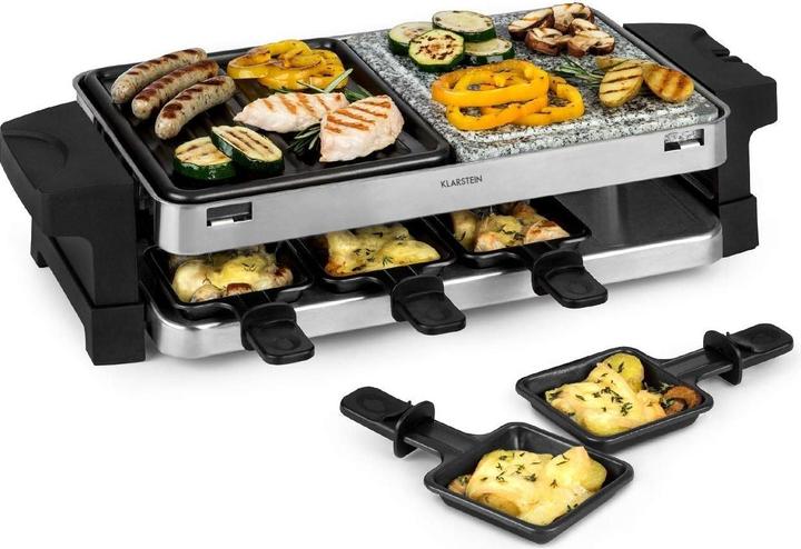 Image du produit Klarstein 2 en 1 : plaque de cuisson en aluminium & plaque en pierre naturelle