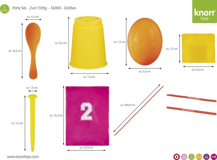 Immagine prodotto Knorrtoys Set per feste - "Fun"/32 pezzi. (Tedesco)