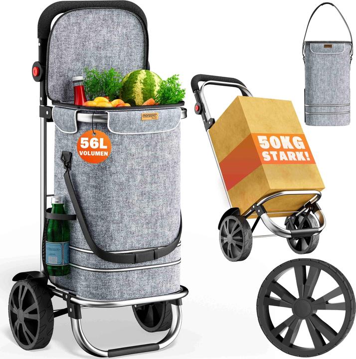 Monzana 2in1 Einkaufstrolley
