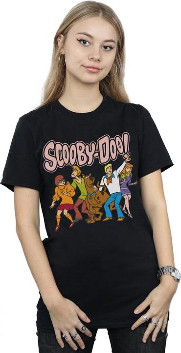 Actual product image Scooby Doo Womens/Ladies Classic Group Cotton Boyfriend T-Shirt (L)