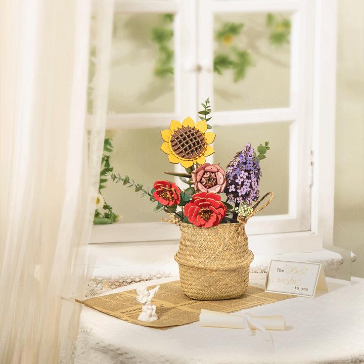 Immagine prodotto Robotime Girasole - Fiore in kit di costruzione in legno