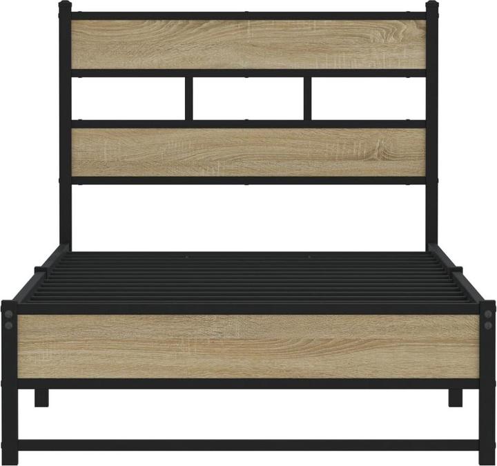 Actual product image VidaXL Metal bed Bed slatted frame single bed Bed frame without mattress 90x190cm (90 x 190 cm)
